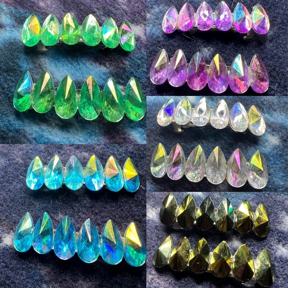 Crystal hair clips - Picture 3 of 3